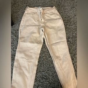Holister cream colored pants, size 27!
